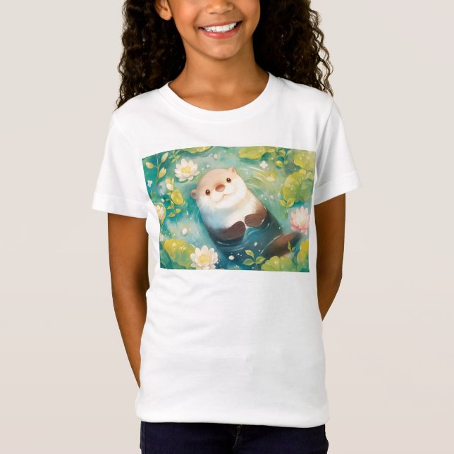 Camiseta Lago Florido de Lontra (Frente)