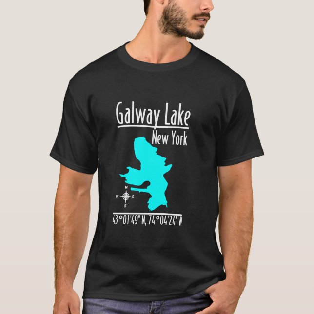 Camiseta Lago Galway moderno - Nova Iorque (Frente)