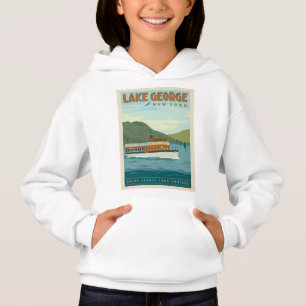Camiseta Lago George, Nova York Vintage Boat