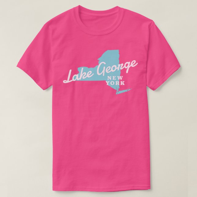 Camiseta Lago George NY New York State Adirondacks (Frente do Design)