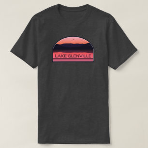 Camiseta Lago Glenville Carolina do Norte Nascer do Sol Ver