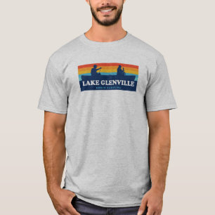 Camiseta Lago Glenville North Carolina Canoe