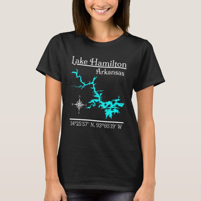 Camiseta Lago Hamilton Arkansas 3 (Frente)