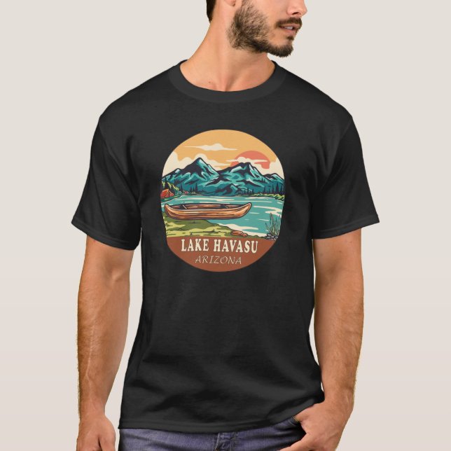 Camiseta Lago Havasu Arizona Barco Emblem (Frente)