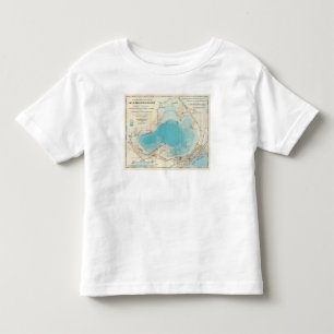 Camiseta Lago hidrográfico Mendota do mapa