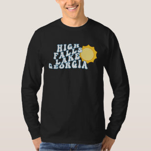 Camiseta Lago High Falls Geórgia GA Férias Familiares Retrô
