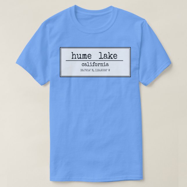 Camiseta Lago Hume (Frente do Design)