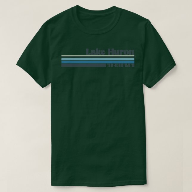 Camiseta Lago Huron Michigan (Frente do Design)