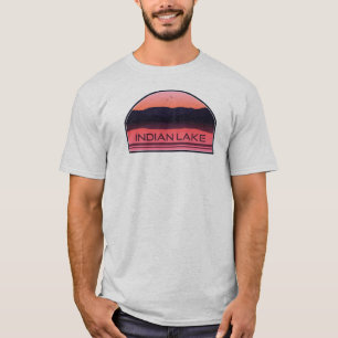 Camiseta Lago Indiano Nova York Red Sunrise