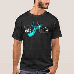 Camiseta Lago Lanier Geórgia Silhueta do Lago