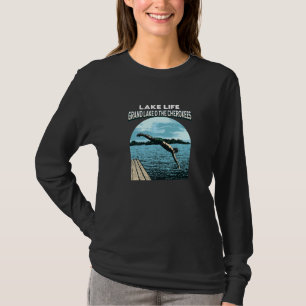 Camiseta Lago Life Grand Lake O' The Cherokees Natação Okl