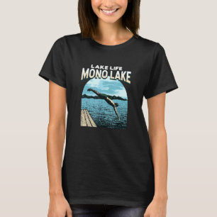 Camiseta Lago Life Mono Nadando Califórnia Swimmer Sw