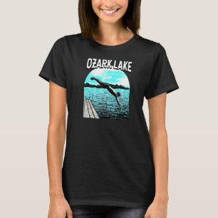 Camiseta Lago Life Ozark Natação em Missouri Swimmer Swi