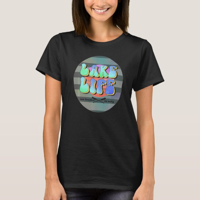 Camiseta Lago Life Retro Summer Pastel Campo Salgado (Frente)