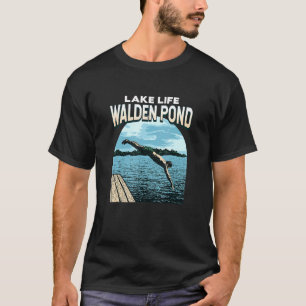 Camiseta Lago Life Walden Pond Natação em Massachusetts Swi
