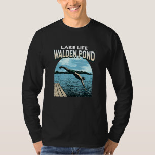 Camiseta Lago Life Walden Pond Natação em Massachusetts Swi