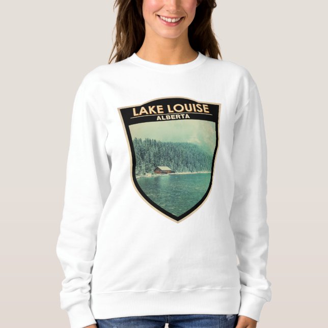 Camiseta Lago Louise Alberta Canada Viagem Art Vintage (Frente)