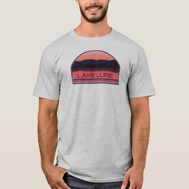 Camiseta Lago Lure North Carolina Red Sunrise (Frente)