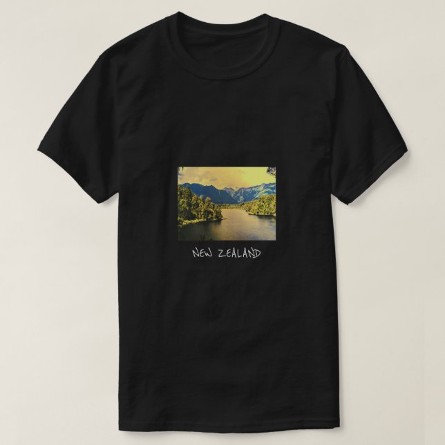 Camiseta Lago Matheson South Island (Frente do Design)