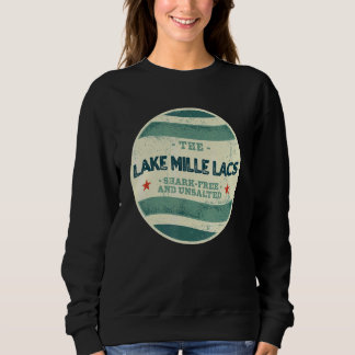 Camiseta Lago Mille Lacs Shark Free e Unsalgado Camping Mi