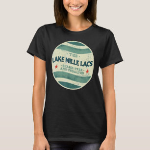 Camiseta Lago Mille Lacs Shark Free e Unsalgado Camping Mi