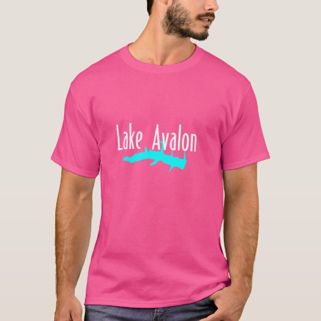 Camiseta Lago Minimalista Avalon - Arkansas (Frente)