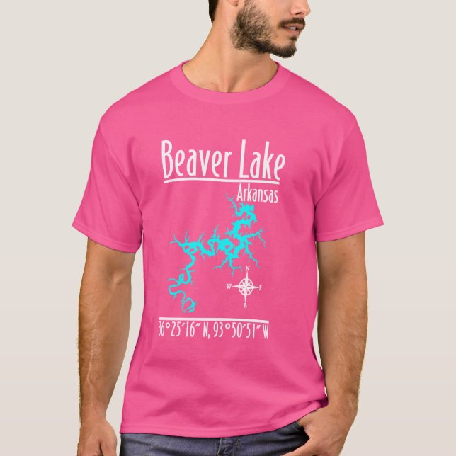 Camiseta Lago Modern Beaver - Arkansas (Frente)