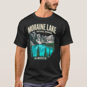 Camiseta Lago Moraine Alberta Canadá Viagem Vintage