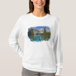 Camiseta Lago Moraine, Rochas Canadenses, Alberta, Canadá 2