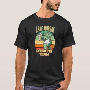 Camiseta Lago Murray Bebendo Equipe Engraçada Pesca de Cerv