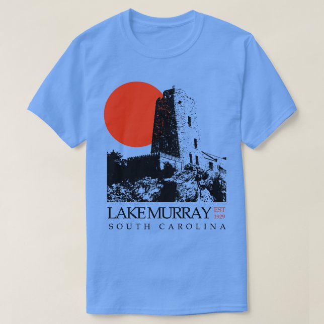 Camiseta Lago murray South Carolina (Frente do Design)