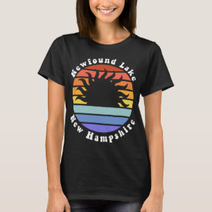 Camiseta Lago Newfound New Hampshire Nascer do Sol Férias e
