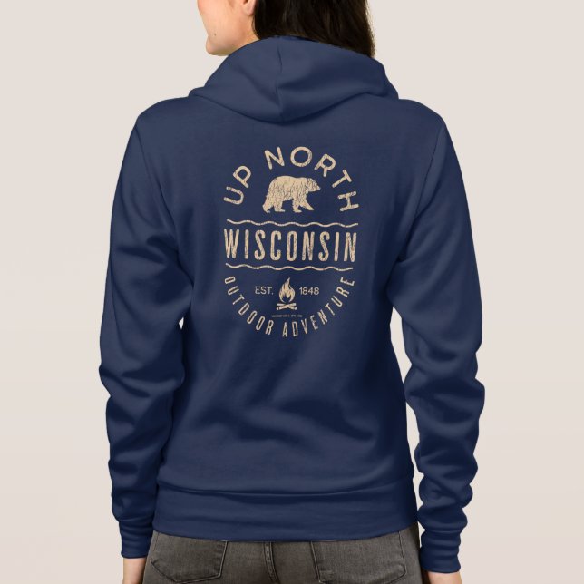 Camiseta Lago Norte de Wisconsin (Verso)