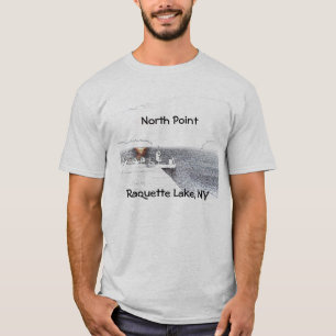 Camiseta Lago north Point Raquette, NY