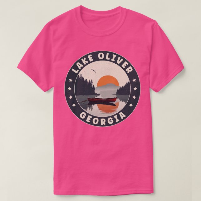 Camiseta Lago Oliver Georgia Sunset TSirt (Frente do Design)