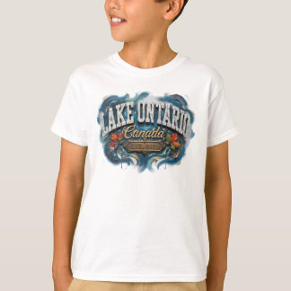 Camiseta Lago Ontário Canadá Vintage EST 1615 Orgulho Canad