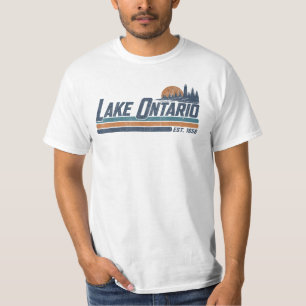 Camiseta Lago Ontário EST 1656 Sol Retro