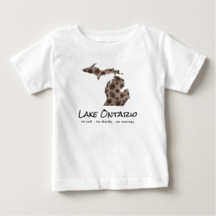 Camiseta Lago Ontário - humor - design de pedra de Petoskey