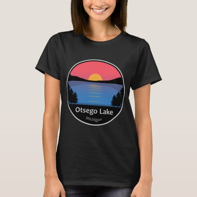 Camiseta Lago Otsego, Michigan (Frente)