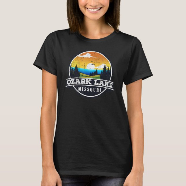 Camiseta Lago Ozark, Barco De Pesca (Frente)