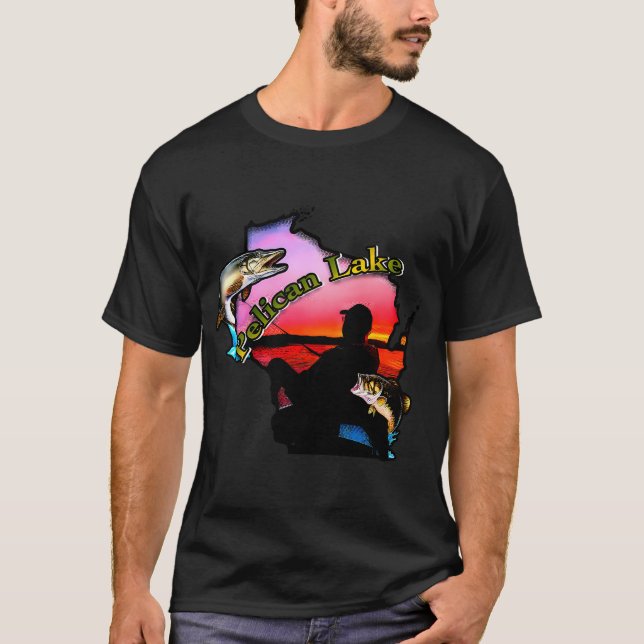 Camiseta Lago Pelican, Wisconsin (Frente)