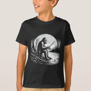Camiseta Lago Pescaria Sasquatch Pescador Funny Fis