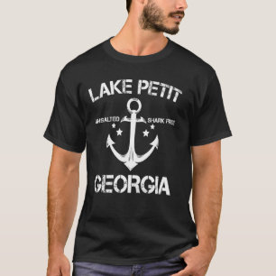 Camiseta Lago Petit Geórgia Divertido Verão Pesca Acampamen