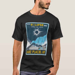 Camiseta Lago Plácido, Nova Iorque, Total Eclipse Solar 202