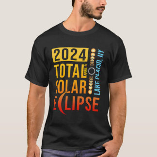 Camiseta Lago Plácido, Nova Iorque, Total Eclipse Solar 202