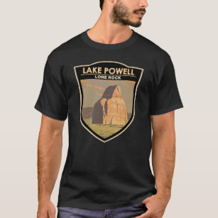 Camiseta Lago Powell Lone Rock Viagem Art Vintage