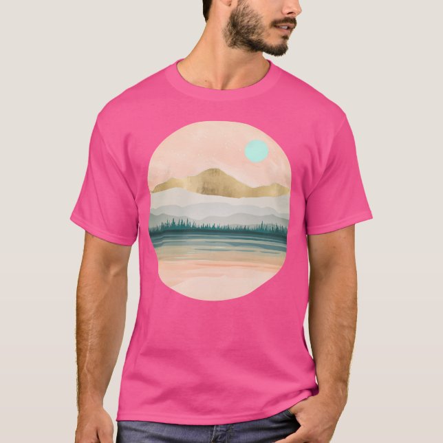 Camiseta Lago primavera Forest (Frente)