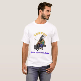 Camiseta Lago Primeiro. Melhor Marido Depois. pesca rabugen