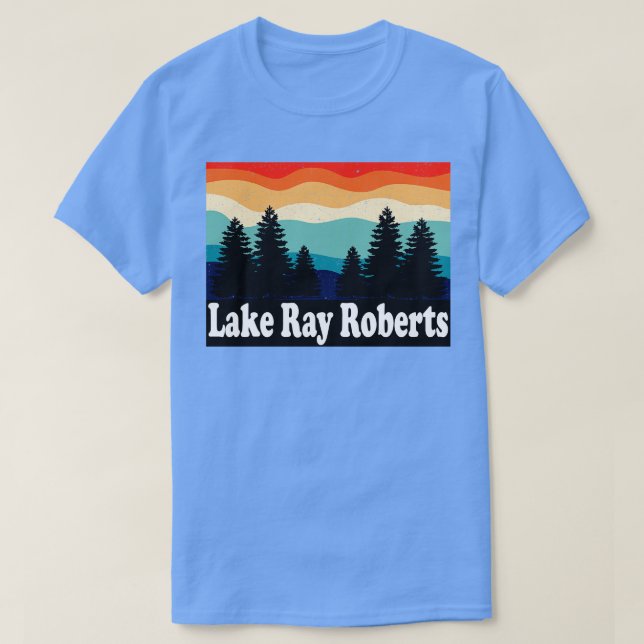 Camiseta Lago Ray Roberts Retro (Frente do Design)