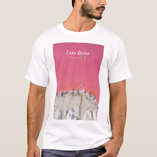 Camiseta Lago Retba, Senegal - Barcos do Lago Rosa (Frente)
